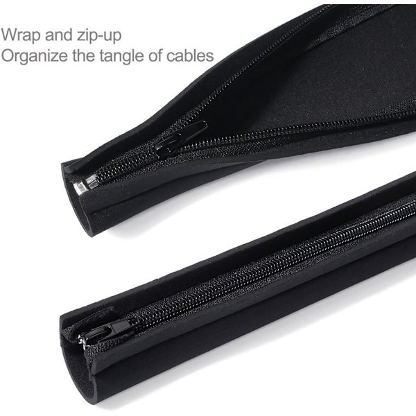 Kabelskjuler Kabelorganisator【4 Pak x 50cm】, Skjul Ledninger Hylstre Fleksibel