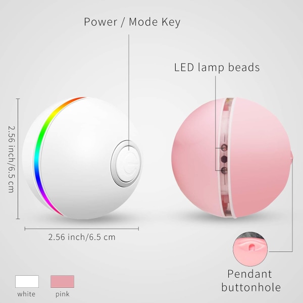 Interaktiivinen kissanlelu Kissapallo LED-valoilla 4. sukupolven kissan B