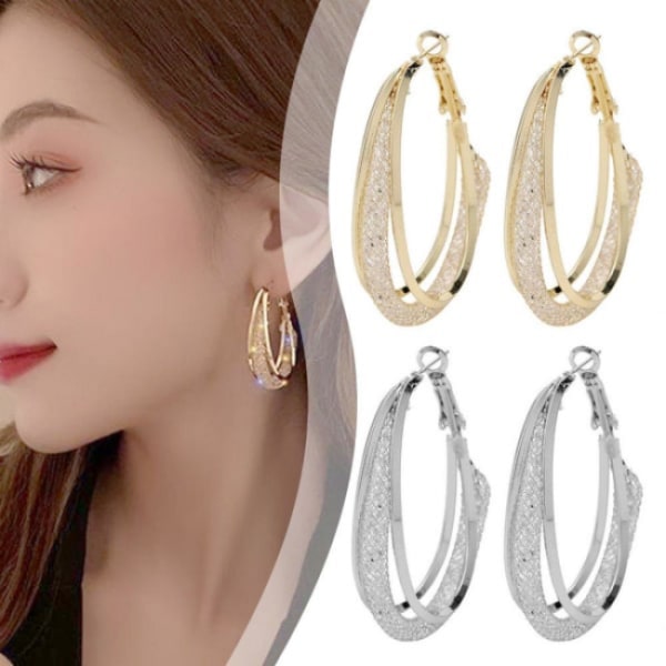 Lymphatic fashion oval earrings Magnetic Germanium Drainage Slim