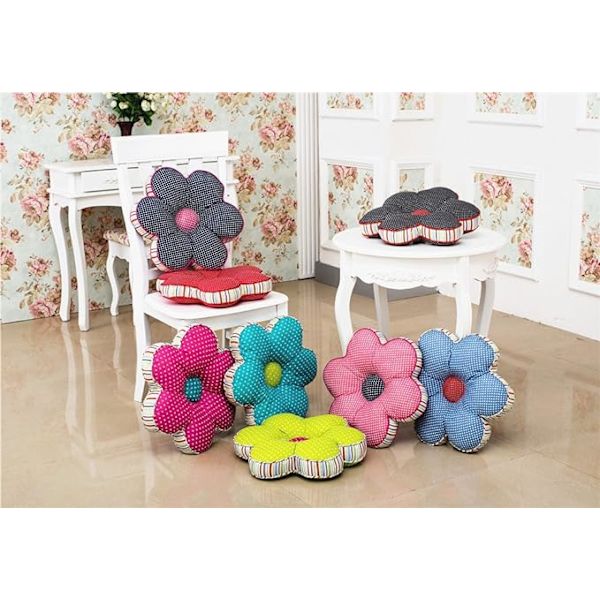 Blomformad kudde Blomformad stolsdynansittdyna Polka D