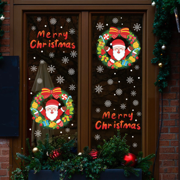 30*58cm Santa Claus Decoration Doors, Windows, Cabinets, Living R