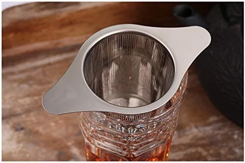 2 stk. te-filter med fine huller i rustfrit stål