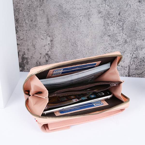Pieni nahkainen olkalaukku, crossbody-laukku, matkapuhelinlompakko