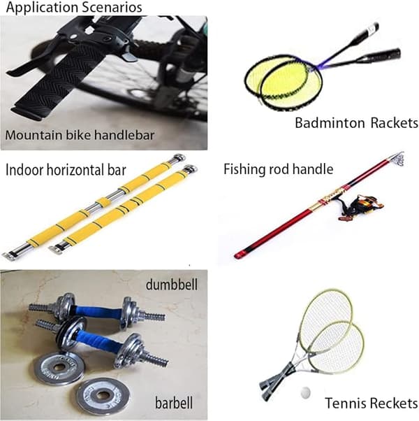 3 stk. sklisikkert tennisracketgrep, absorberende og pustende grep