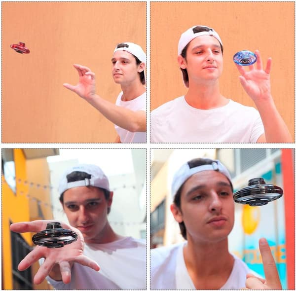 Flynova UFO Fingertip Upgrade Flight Gyro Flying Spinner Decompre
