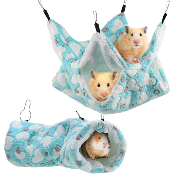 Rottehengekøyer Dobbeltlags liten kjæledyrbur Hengekøye Hamsterhengekøye