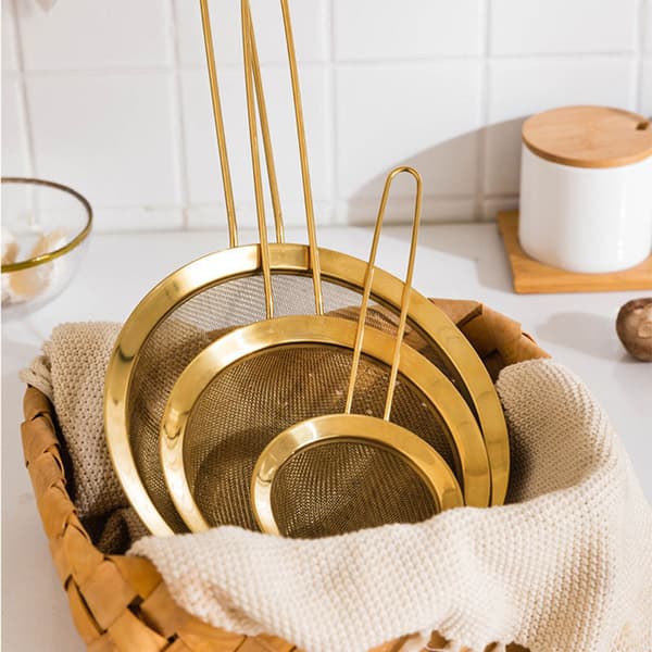 Sæt med fine sigter – Premium 304 rustfrit stål – 10 cm, 15 cm