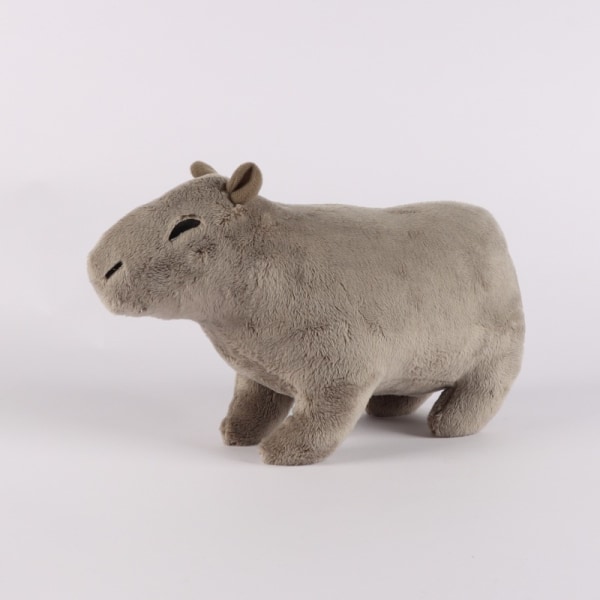 Grå Simulerings Capybara Plyschleksak Capybara Söt Liten Djur Dol