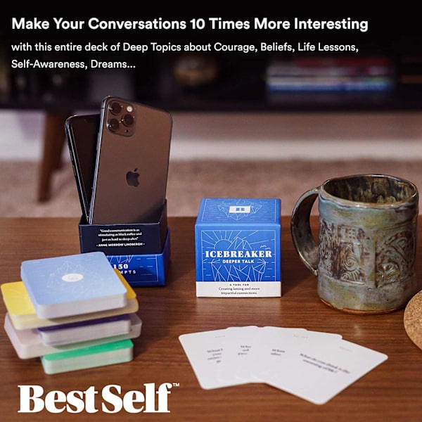 Konversationsstartare Deep Talk Deck BestSelf — Oövervinnerlig och unik
