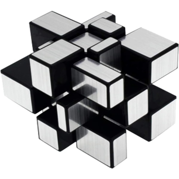 Magic Mirror Cube, 3x3 Mirror Magic Cube med PVC-dekal 3D Puzz