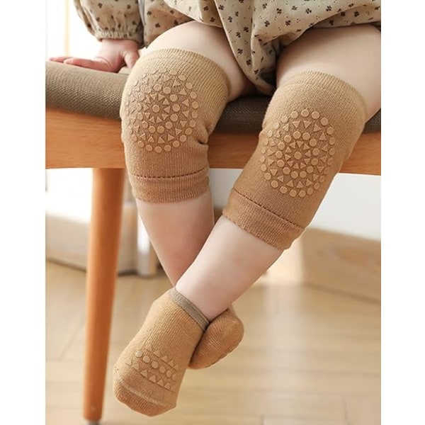 Sklisikre knebeskyttere og sokkersett for småbarn for Baby Boy Girls' Cra