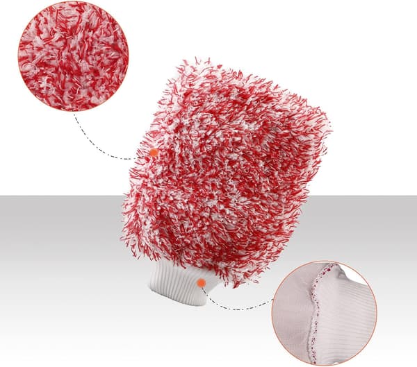 Mikrofiber vaskehandske, Ultra-blød vaskehandske, begrænser risikoen for ridser