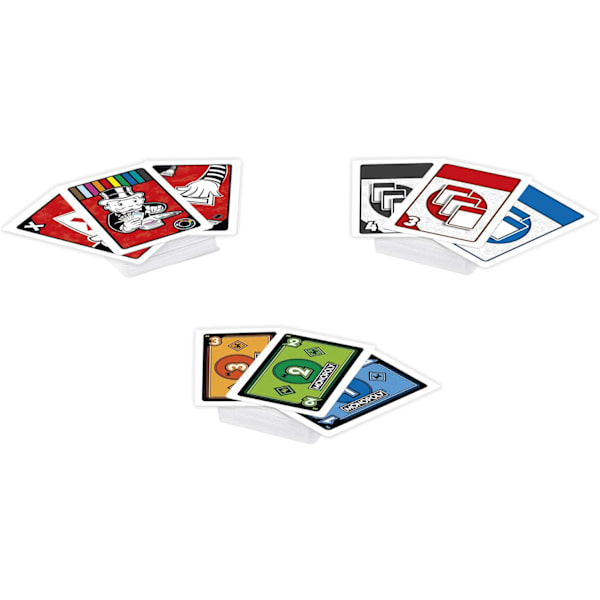 Monopolys budgivningsspel, snabbt kortspel för 4 spelare, spel f