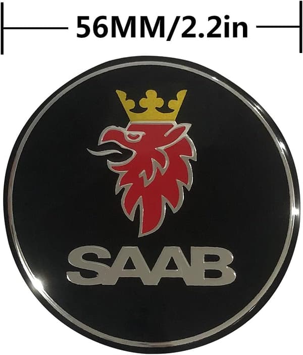 4st 2,22 tums billogotyp ABS-material Hjul Center Cap Sticker Whee