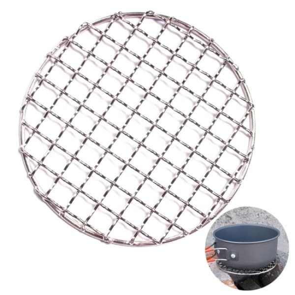 304 rustfrit stål grillnet rundt med ben, grillnet kul