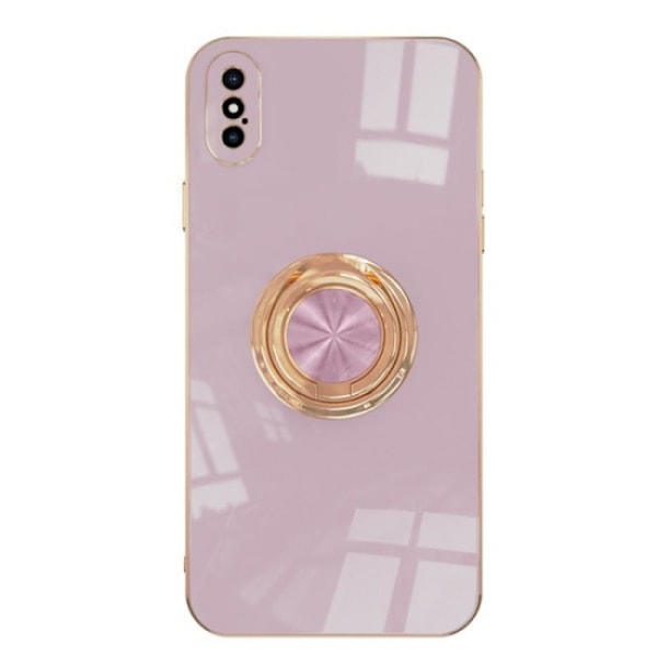 iPhone X / XS Rosa stilig og støtsikker deksel Flawless ring