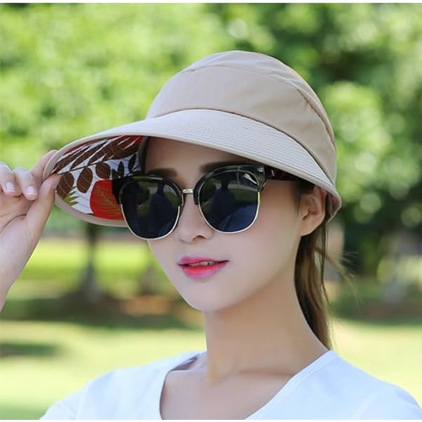 Naisten aurinkosuojalippikset hengittävä taitettava baseball- cap Summer Anti