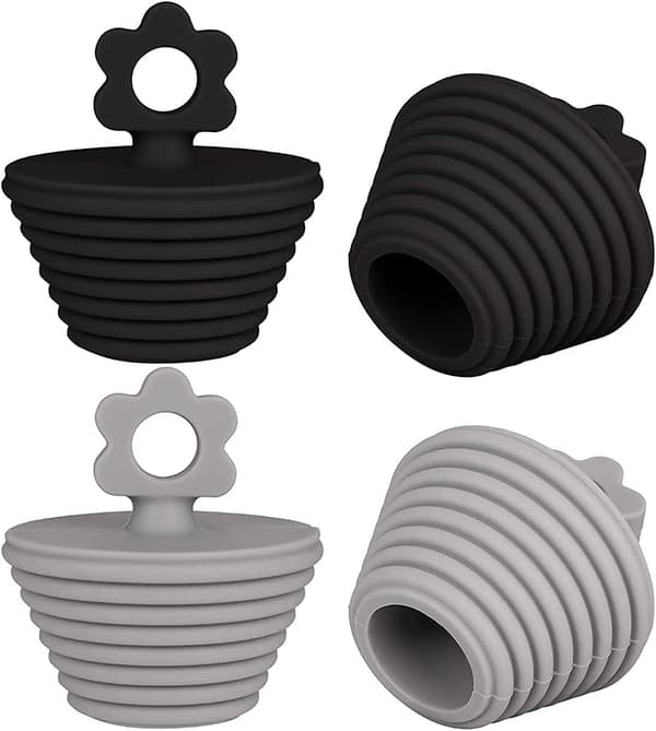 Badepropper, 2 stk Universal avløpsstopper, Silikon avløpsstopper, Kitc
