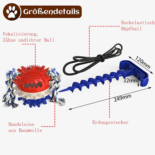 Anyingkai Hundetænder Rengøring og Foderdispenser, Multifunktion P