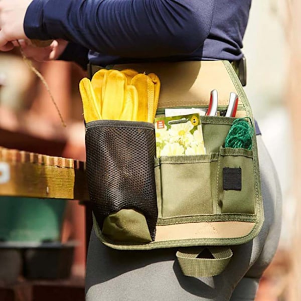 Unisex käytännöllinen puutarhanhoito kukkakauppias vyölaukku työkalulaukku