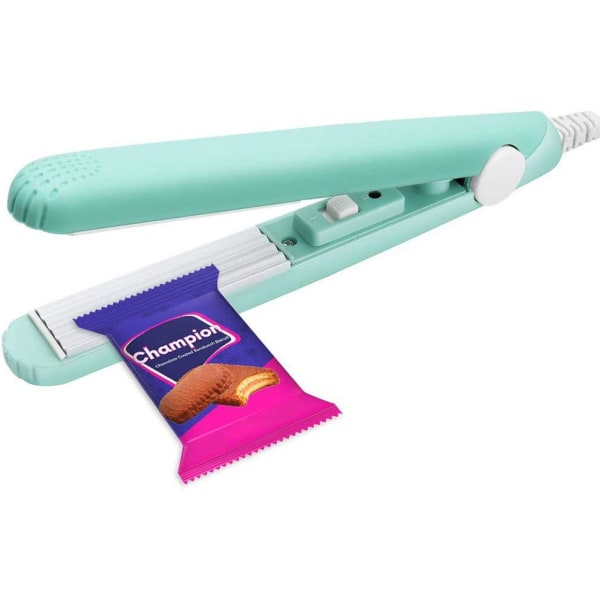 1 stk. (grøn) Mini fødevarepose varmesvejsningsmaskine, bærbar mini poseforseglingsmaskine M