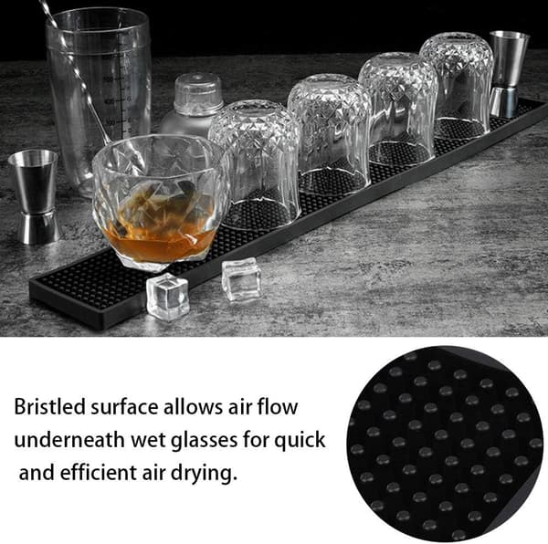 PVC gummibarmatte, sklisikker dreneringsmatte vanntett barservering