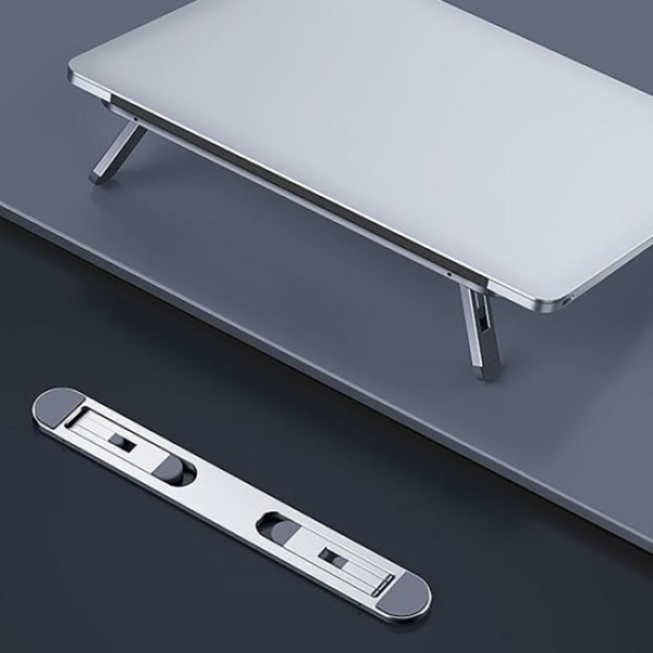 Foldbar bærbar computer stand med varmeafledning, usynlig, bærbar aluminium
