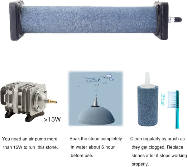 20cm luftsten cylinder ASC887 boblediffusor luftsten til Aqua