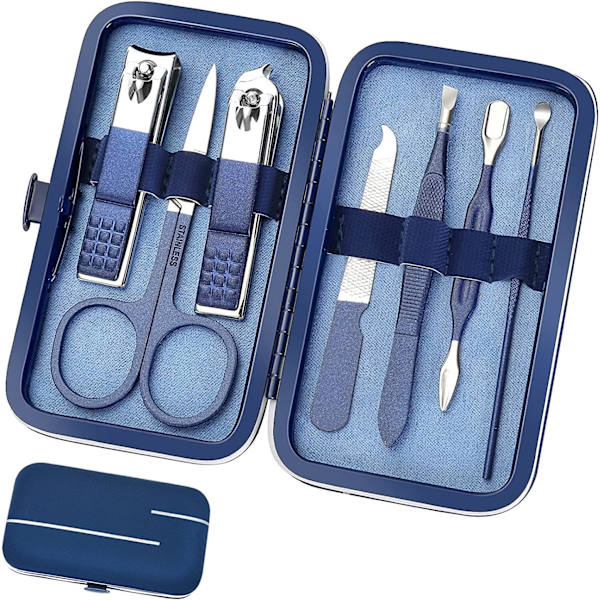 Manikyrset, 7 i 1 Professionellt Manikyrset Kvinnor Män Nagelbil