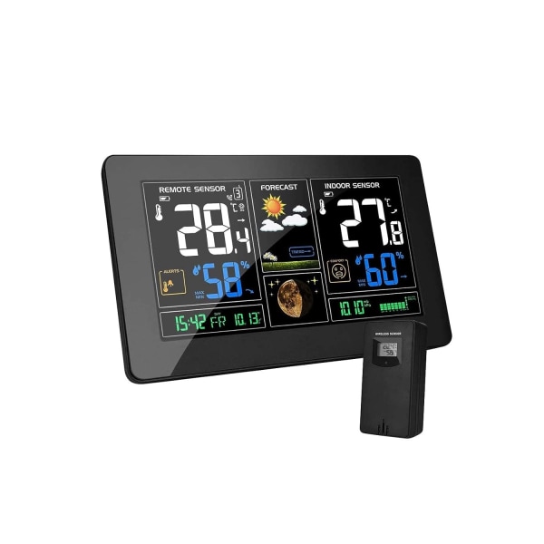 Radiotermometer Hygrometer Barometer Digital Indoor Outdoor Moo