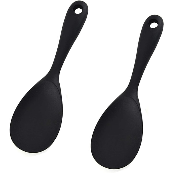 Serveringssked, 2 set risserveringssked, silikonskökredskap