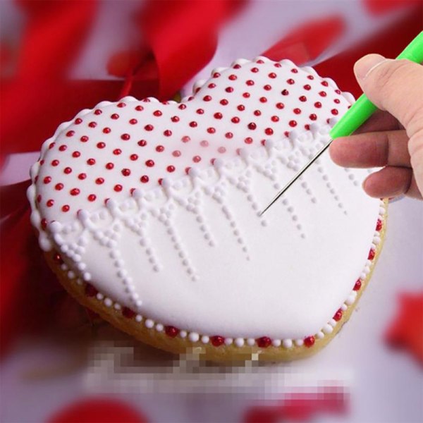 6 stk. Sukker Rør Nåle Scriber Nåle Modellering Værktøj Biscuit Coo