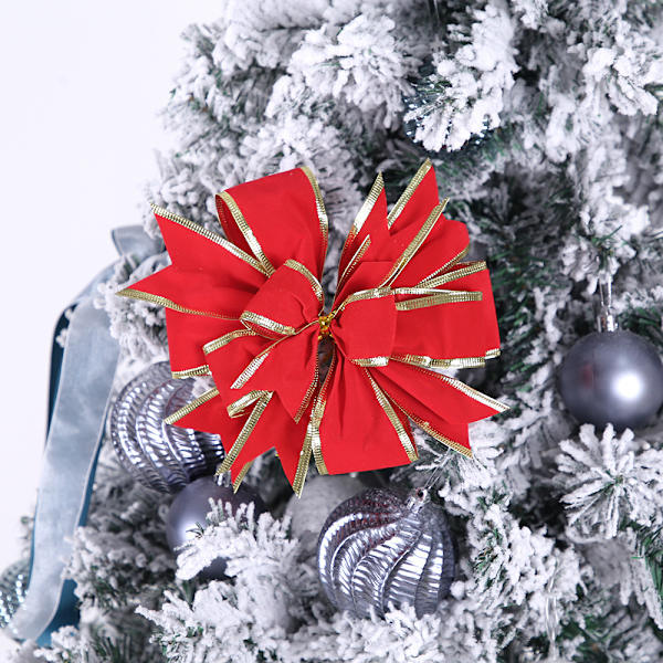 18,5 cm 2 julepynt, flonel julebuer, jul