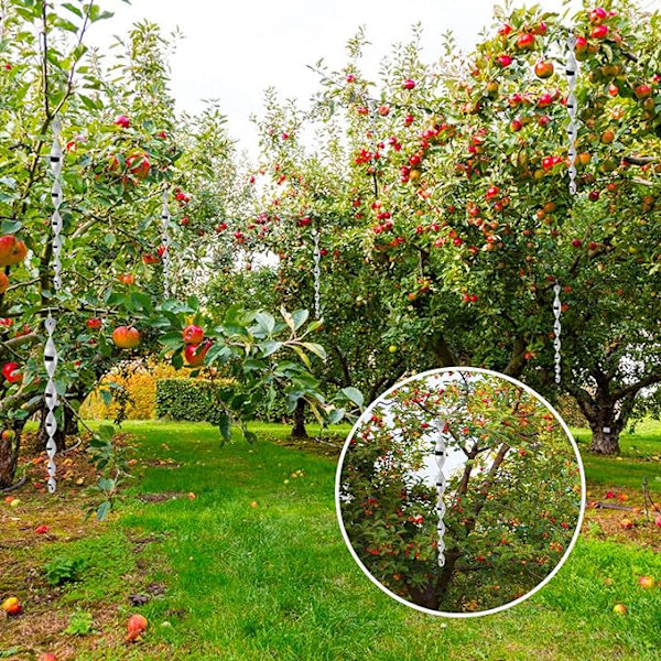 24 st fågelavvisande medel, 30 cm fågelstång 360 graders reflekterande sp