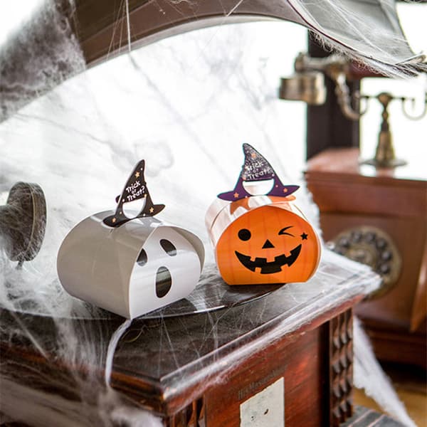 6 st Trick Halloween Godisaskar Tema Fest Godispåsar Presentpåsar Dek