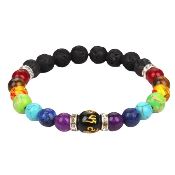 Chakra armband flerfärgad