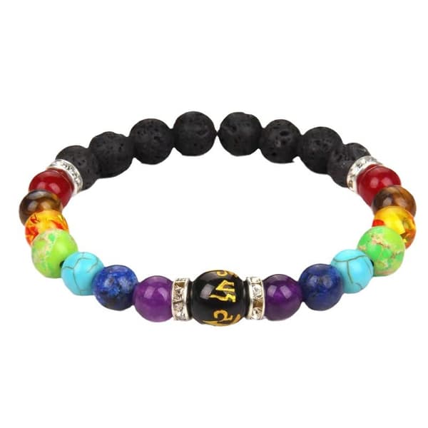 Chakra armbånd flerfarget