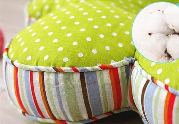 Blomformad kudde Blomformad stolsdynansittdyna Polka D