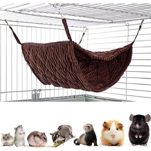 Hengekøye for små dyr, seng for ildere, hengekøye og tunnel for rotter, hamster,