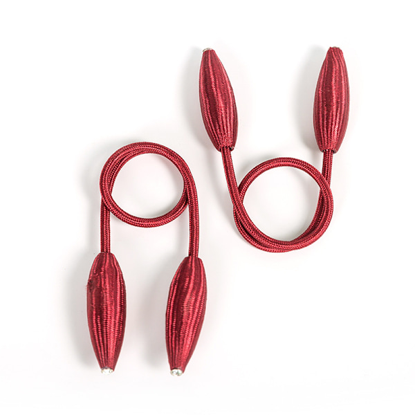 2-pak DIY gardin slips klemme krystal dekor kreativt twist slips tilbage