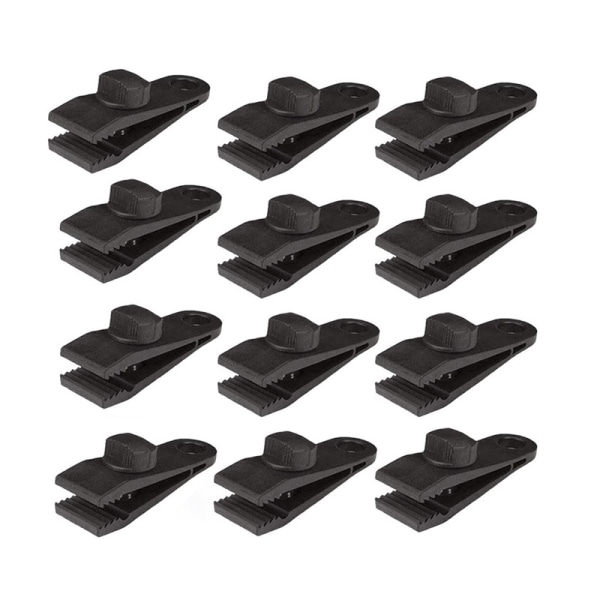 12pcs Tarpaulin Clips Awning Clamp For Outdoor Tent Camping Awnin