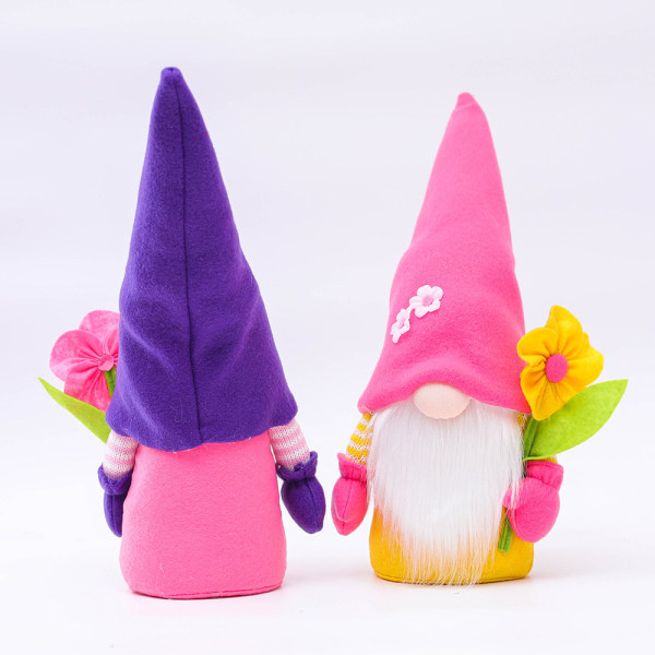 Vårblommor Dvärg Gnome Mors Dag Gnomes Gift Home Decorati
