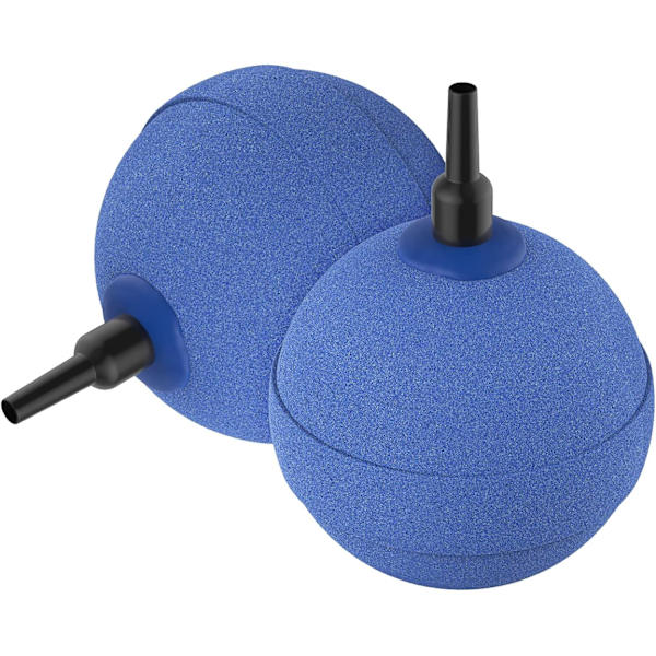 Akvarium 5cm Blå Luftsten Boll Bubbla Diffusor Frisättningsverktyg för