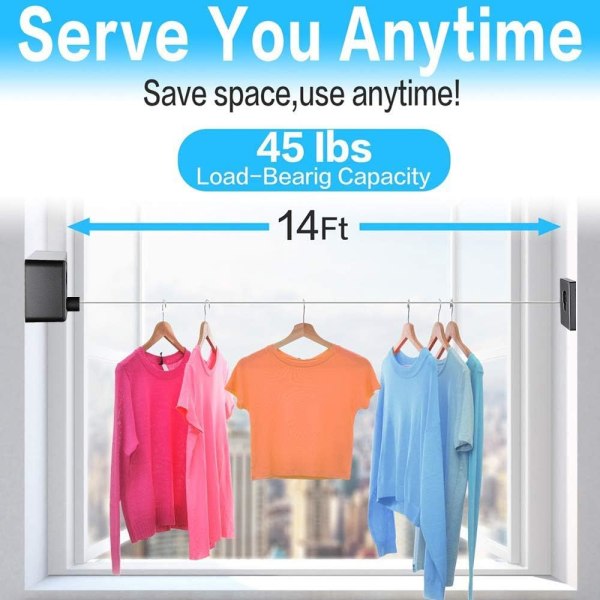 Retractable Clothesline Indoor Clothes Lines retracting | Heavy D