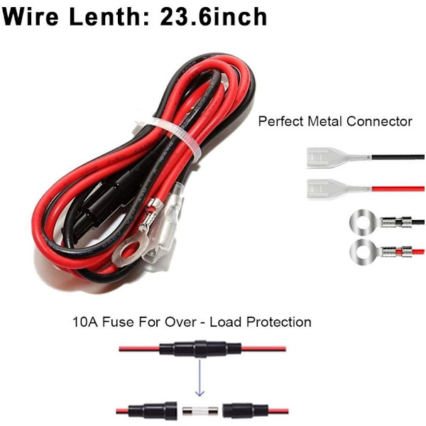 Auton laturikytkimen paneeli, kaksois-USB-laturi + LED-jännitteenmittaus