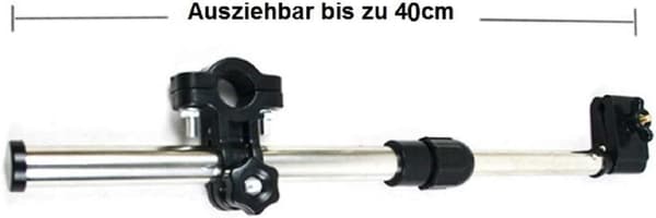 Justerbar paraplyholder, op til 40 cm, egnet til klapvogn/b