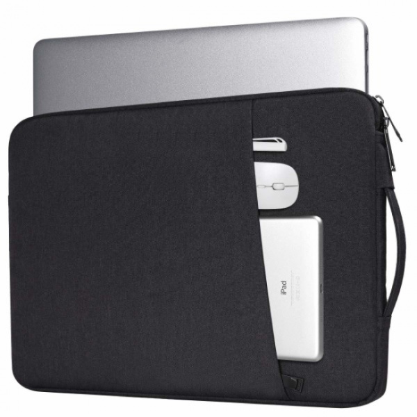 Laptopveske 14,1 tommer/15,4 tommer lerret Svart