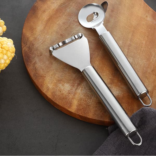 Mais Peeler Premium Rustfritt Stål Maiskolbe Stripper Verktøy Mais S