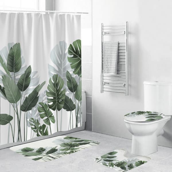Mould-resistent bruseforhæng (180*200cm store hvide blade