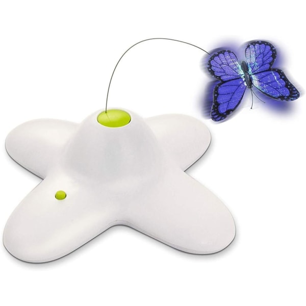 Interaktiv Flutter Bug Cat Butterfly Toy med to utskiftninger A